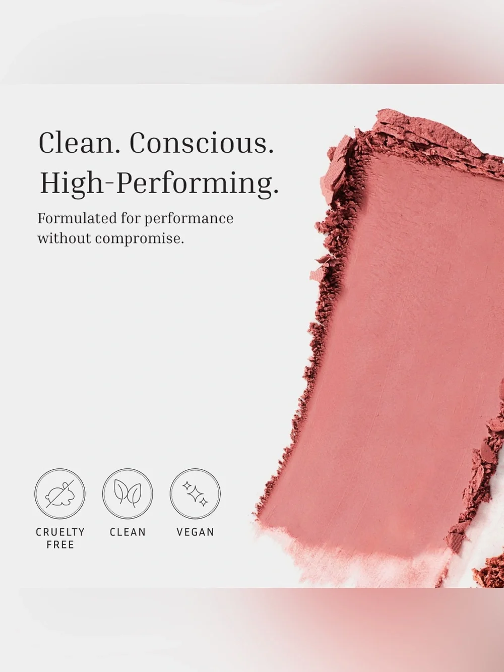 LITHE BEAUTY 4-Shade Sunset Blush Blendable Powder Pallet NIB